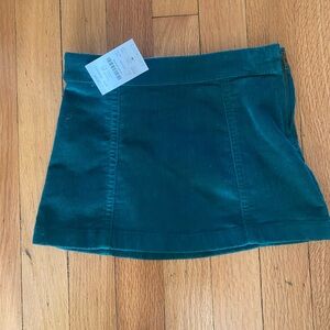 NWT crewcuts corduroy dark green toddler skirt
